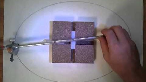 Elliptical trammel working method