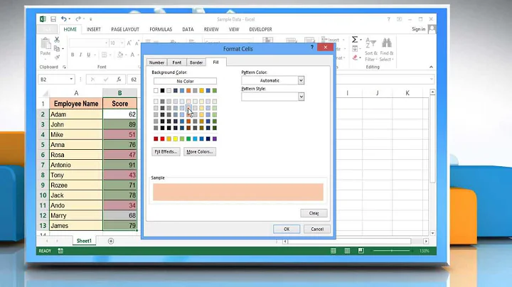 How to change Excel Cell Color based on cell value using the 'Conditional Formatting'