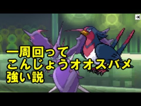 ポケモンusm 耐久低いアタッカー多いし こんじょうオオスバメ強い説を考えてみた ポケモンレートの闇 Youtube