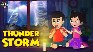 Gattu Chinki and Thunderstorm | Rainy Season | Animated Stories | English Cartoon | PunToon Kids