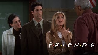 Friends: British accent with the trio Rachel, Ross and Monica