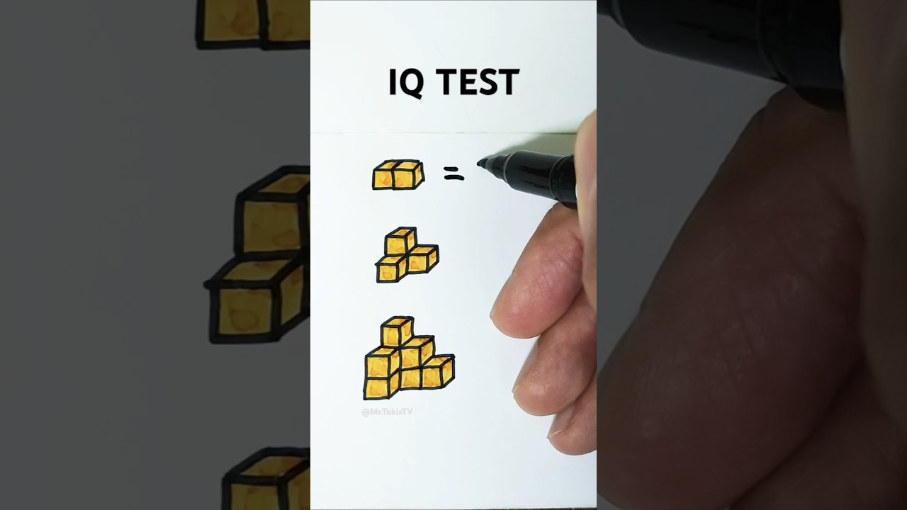 IQ TEST. How many yellow cubes?