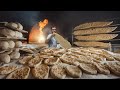 Legendary turkish bakers lavash and butter bread i bakery