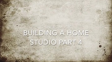 How to build a Recording Studio Part 4 (Day 4 Core Building Finished)