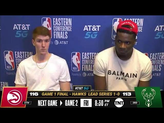 Kevin Huerter & Clint Capela On Game 1 Road Win ! 🗣