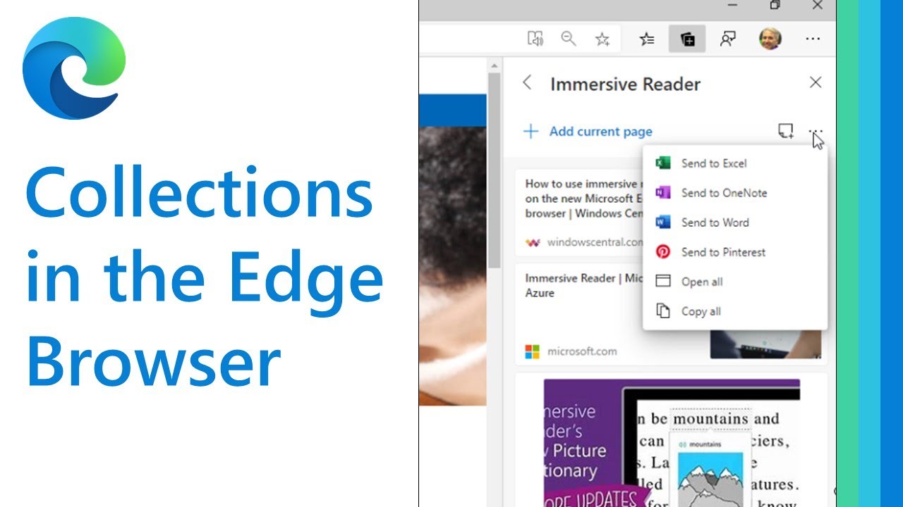 How To Use Microsoft Edge Collections Youtube