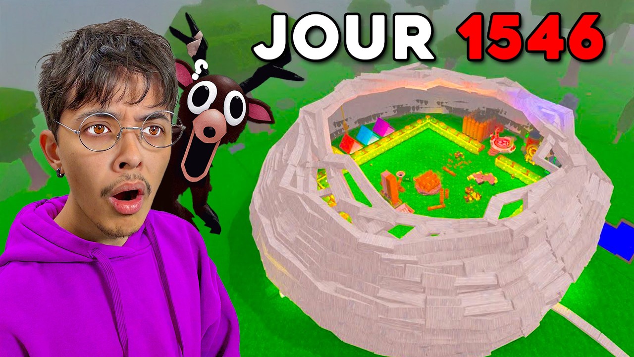 J'ai CONSTRUIT Une BASE de RACINE Sur 99 Nuits dans la Forêt !