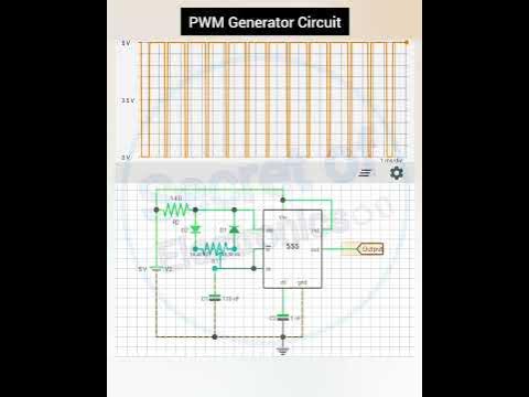 How to Make PWM Generator Circuit Using 555 Timer IC Circuit Diagram