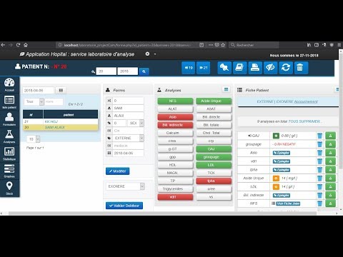 Application Laboratoire Médicale  (php / mysql)
