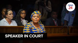 WATCH | State says Mapisa-Nqakula faces 12 counts of corruption, one of money laundering