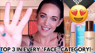TOP 3 IN EVERY MAKEUP CATEGORY 🍂 FACE EDITION! MY FAVORITE COMPLEXION PRODUCTS!