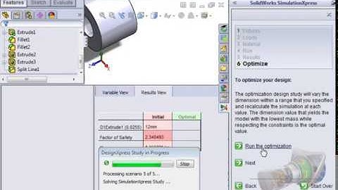 01 SimulationXpress   12 Optimizing a Design