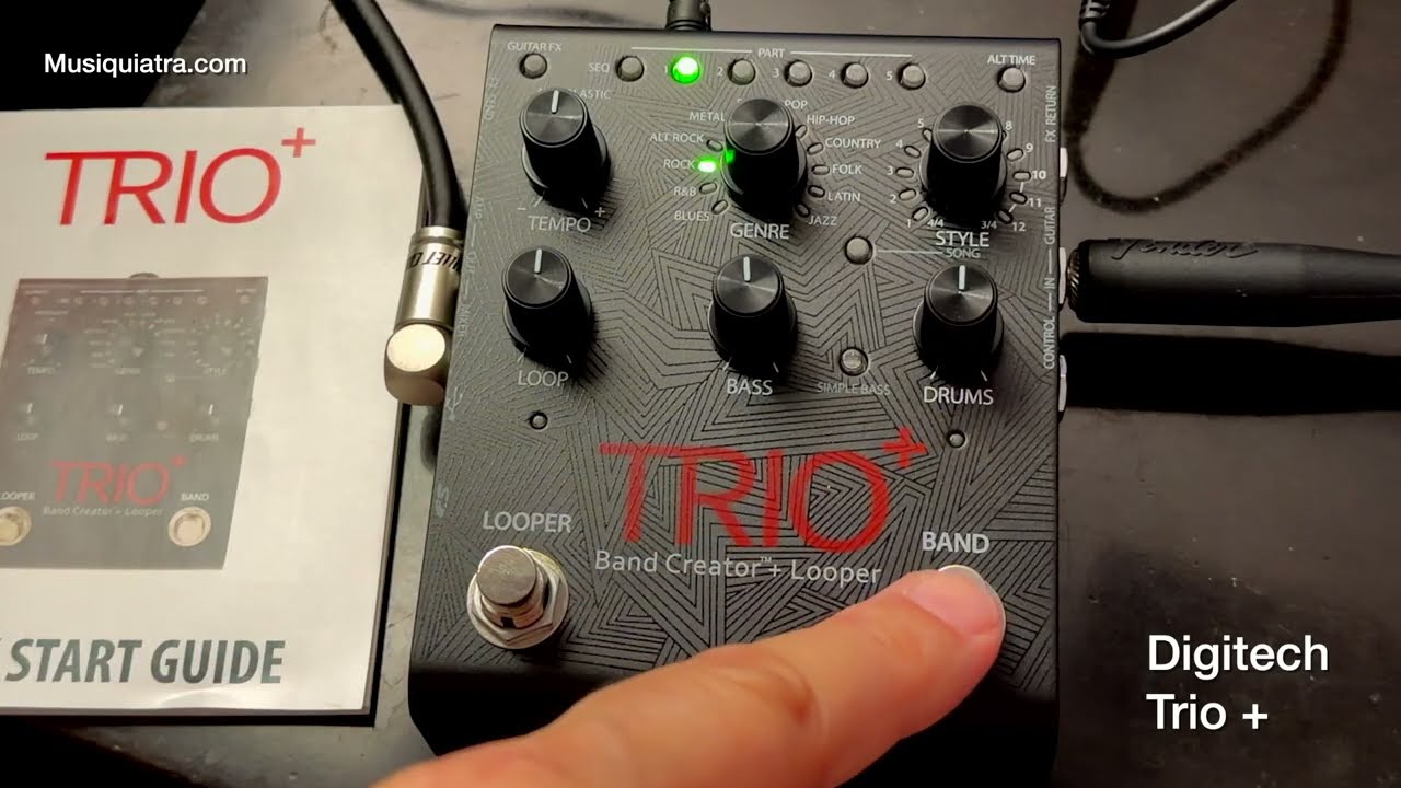 Prueba: Digitech Trio+ Band Creator/Looper - YouTube