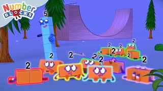 Space Adventure | Block Play and Division for kids | 123 - Learn to Count | @Numberblocks