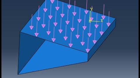 How to create a VERTICAL PRESSURE in inclined surfaces (200 IS ONLY AN EXAMPLE!) in Abaqus