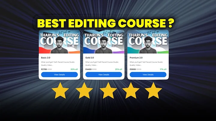 Honest Review on Tharun speaks editing course  @TharunSpeaks