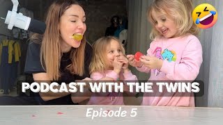 Twins Trying Exploding Fruit Jellies for the First Time: The Funniest Podcast 👯🎙️