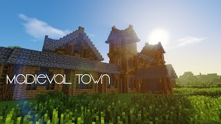 Minecraft Medieval Town Map   Links in Description