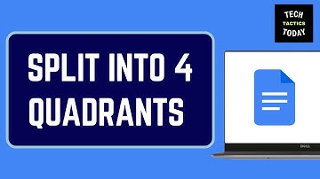 How to Split a Google Doc into 4 Quadrants | Google Workspace Tutorial