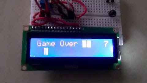 how to make an Arduino LCD video game