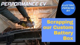 Scrapping our Custom Nissan Leaf based battery box - Electric Porsche 911 project video 56