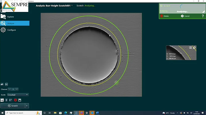 Measuring Burr Height with Gelsight Handheld Topography Sensor