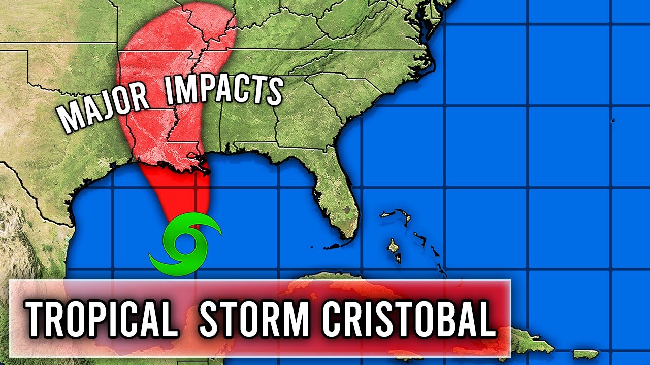 Tropical Storm Cristobal to Hit the Gulf Coast - YouTube