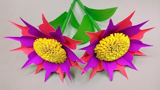 Handmade Craft - Easy Paper Flowers - DIY Room Decoration