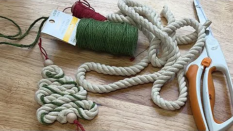Rope Christmas Tree Ornament