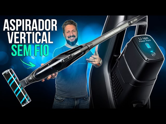 Aspirador vertical à bateria, prático e rápido! Review do Samsung VS 6500 