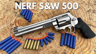 NERF DARTS OUT OF REAL S&W 500 - YouTube