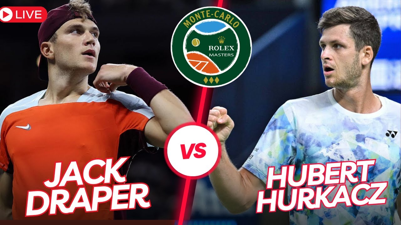 ATP LIVE HUBERT HURKACZ VS JACK DRAPER ATP MONTE CARLO OPEN 2024 TENNIS