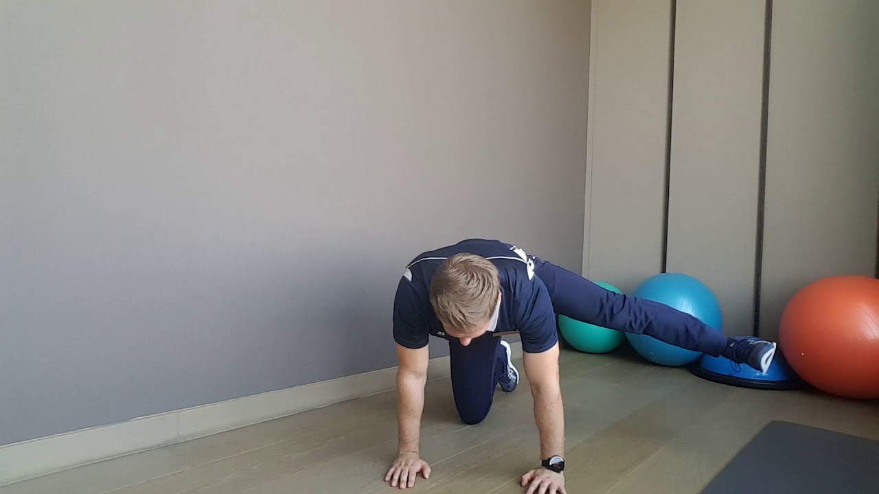 Kneeling Side Straight Leg Raise YouTube