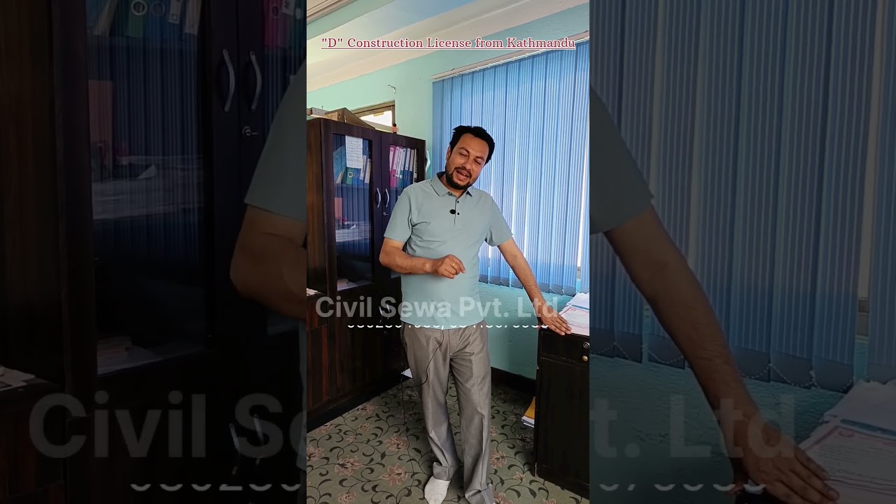 "D" Class Construction License from Kathmandu. 