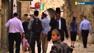 Hanukkah in Jerusalem: traditional menorah candle lighting ceremony at the Western Wall