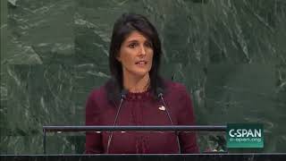 Nikki Haley's Speech at the UN Before Anti-America Vote
