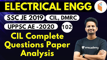 9:00 PM - SSC JE 2019 | Electrical Engg. by Ashish Sir | CIL Complete Questions Paper Analysis