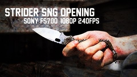 Opening Strider SnG Knife at 240fps on Sony FS700 camera