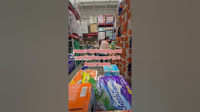 Panic Buying Round 2 In Sam'sClub (Toilet Paper & Paper Towels )  #panicbuying #viral #ToiletPaper