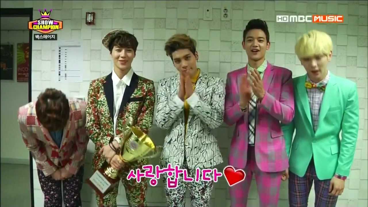 [SHINee] 130327 SHOW CHAMPION - Backstage cut.