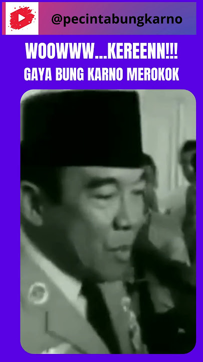 Woww ......Kerenn!! Gaya Bung Karno Merokok#soekarno #bungkarno #indonesia #president #irsoekarno