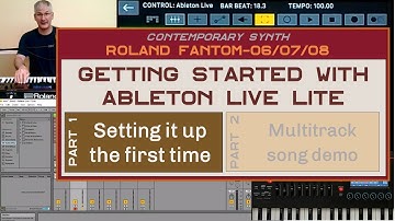 Roland Fantom 0 - How to set up Ableton Live Lite (Part 1 of 2)