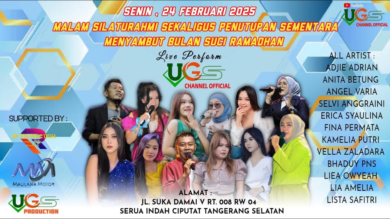Live Streaming 🔴 UGS CHANNEL OFFICIAL | Spesial Jogging | Senin 24 Febuari 2025