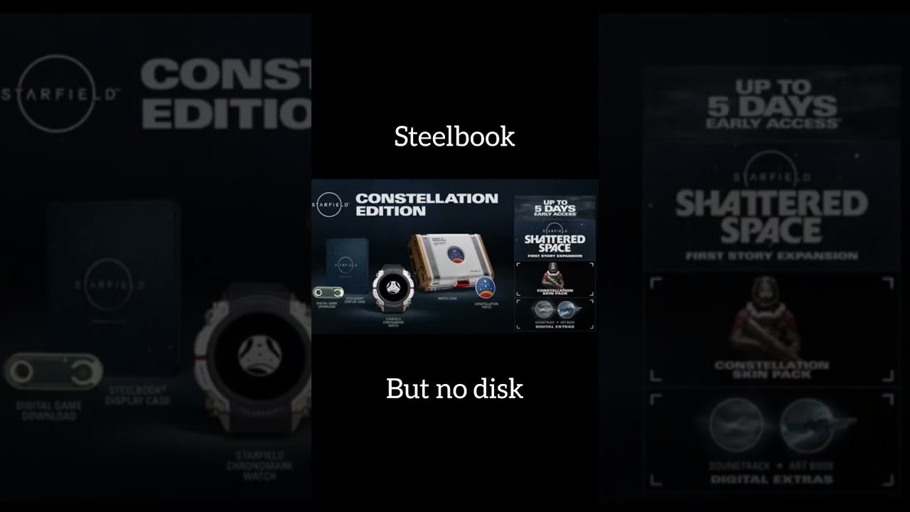 Starfield Constellation Edition won't include a disc - it's a somber