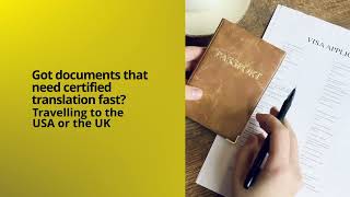 Fast and accurate Certified translations