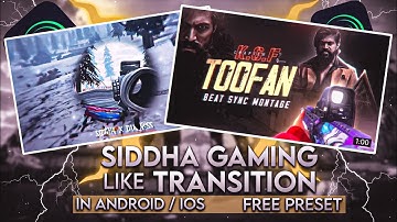 Siddha Gaming - KGF 2 Toofan Like Transition In Android | Alight Motion Tutorial | Despero Gamerz |