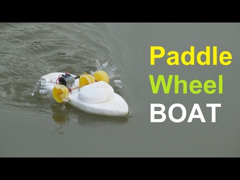 How To Make A Paddle Wheel Boat Very Easy | Making Toy