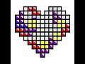 The hearts are pixelicious