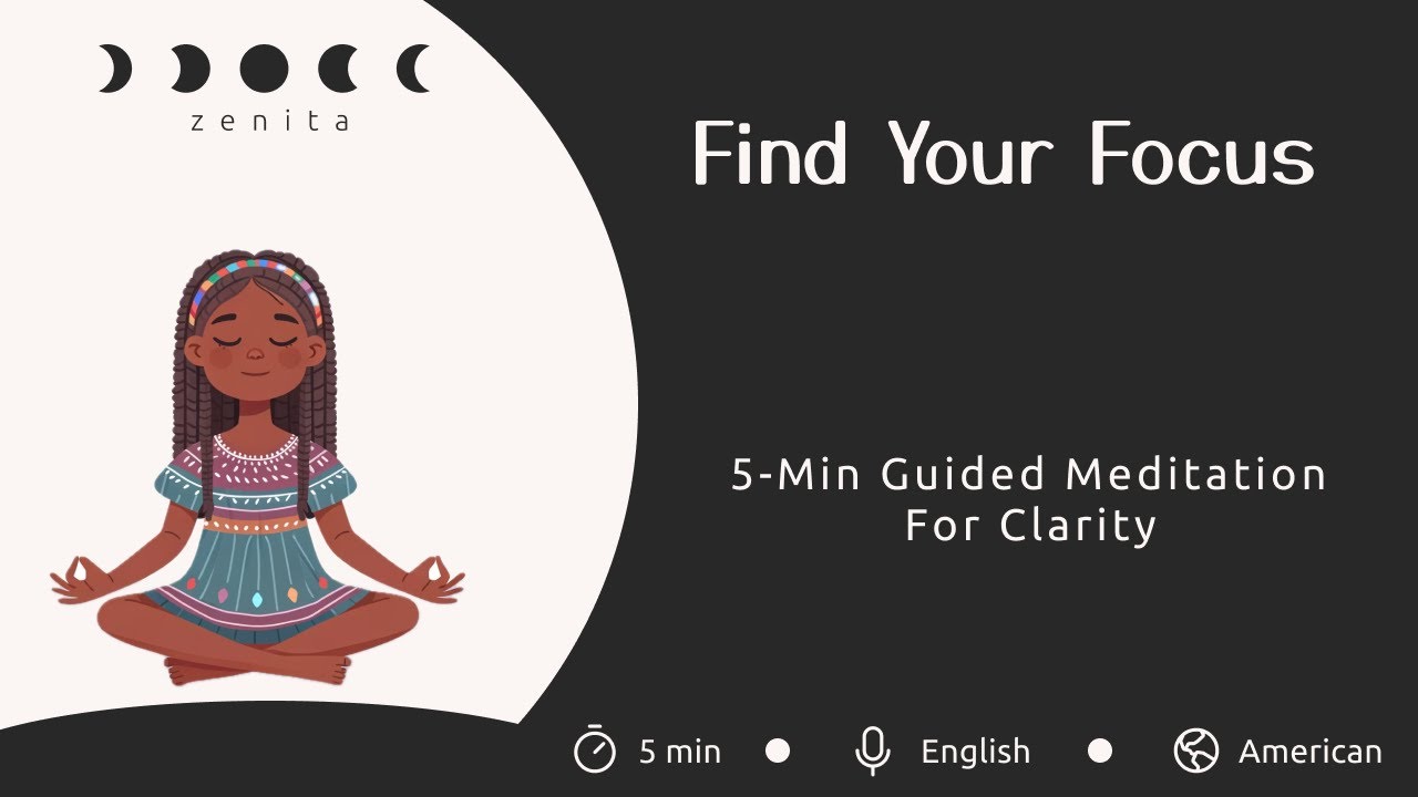 5 Minute Meditation for Focus | Guided Meditation to Clear Your Mind ...
