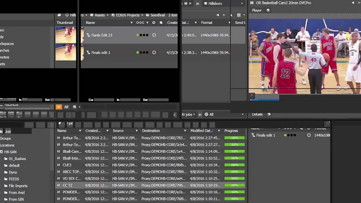 GV STRATUS Edius Project Management